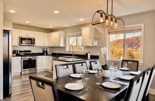 Moab South Valley House | Exclusive Retreats 6 Bedroom 6 Bath Desert Paradise with Private Heated Pool