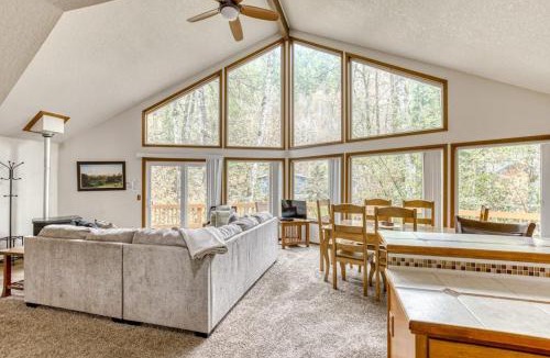 Mount Hood Village Ski Chalet | Expansive Wooded Home with a Brook Firepit Private Hot Tub and Shared Pool