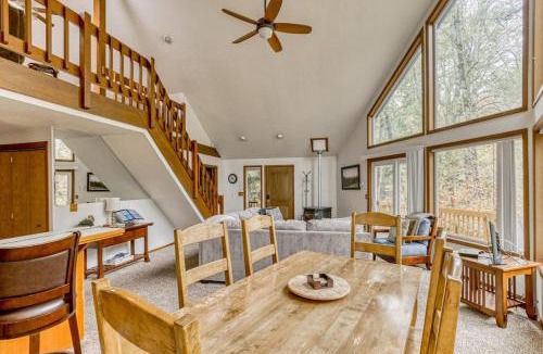 Mount Hood Village Ski Chalet | Expansive Wooded Home with a Brook Firepit Private Hot Tub and Shared Pool