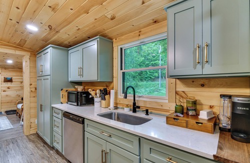Empire Cabin | Explore Lakes & Beaches! Creekside Glen Arbor Home