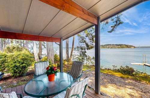 Fox Island House | Family-friendly, soundfront getaway with deck, Wifi, W/D and mountain views