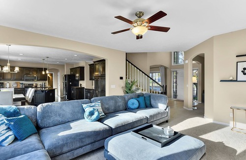 Omaha House | Family Home in West O : Hot Tub, Fire Pit, Game Rm