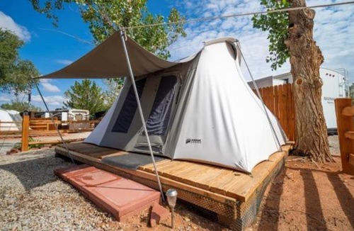Moab South Valley Other | FunStays Glamping Setup Tent in RV Park #2 OK-T2