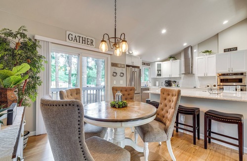Bremerton Cottage | Gas BBQ off Balcony: Fire Pit, Near Parks & Museum