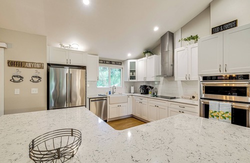 Bremerton House | Gas BBQ off Balcony: Fire Pit, Near Parks & Museum
