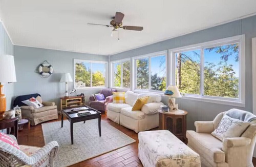 Mackinaw City Cabin | Golden Hour on the Straits - Mackinac Bridge View