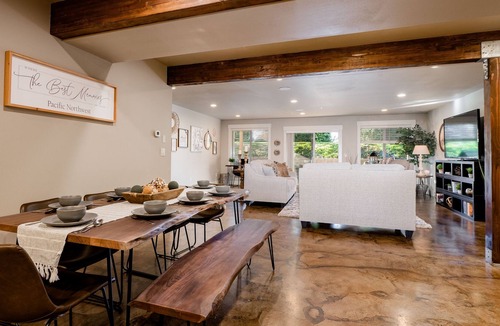 Ferndale House | Haugen Home - Lower Level Home Sleeps 9 Private Patio w/ Fire Pit