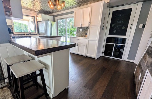 Upper Peninsula Michigan House | Haven Point Lakefront Bungalow- Hot tub and Pontoon upgrade available