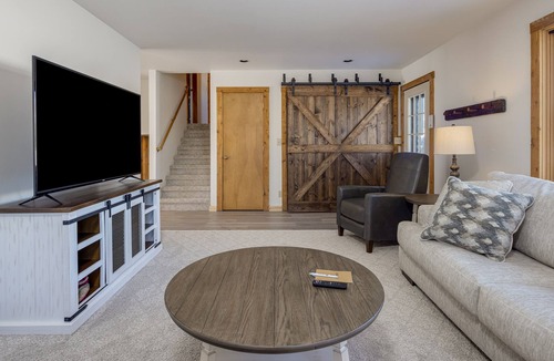 Jackson House | Inviting home with mountain view, fireplace, golf nearby, & washer/dryer