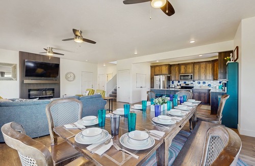 Sweetwater House | Inviting home with firepit, mountain view, sauna, skiing nearby, & W/D