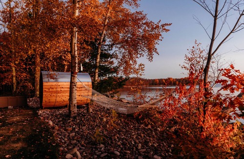 Au Train Cabin | Lake Superior Waterfront Home with Wood Fired Sauna and Igloo