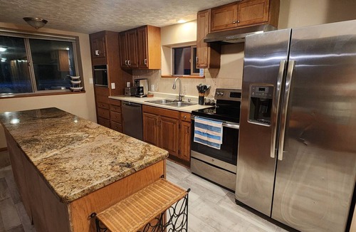 Loon Lake Cabin | Lake Wishes is a 3 bedroom 1 bathroom lower unit in a beautiful double A frame.
