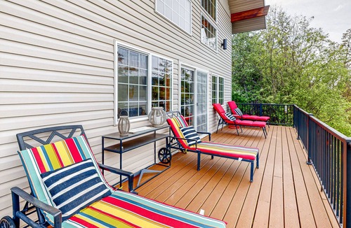 Coeur d'Alene House | Lakefront, dog-friendly home with private dock, swimming beach & firepit