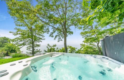 South Haven House | Lakefront Home - Pool, Hot Tub, Firepit & Private Beach!