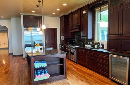 West Okoboji House | Lakefront Sunset Views w/Private Dock & Hoist
