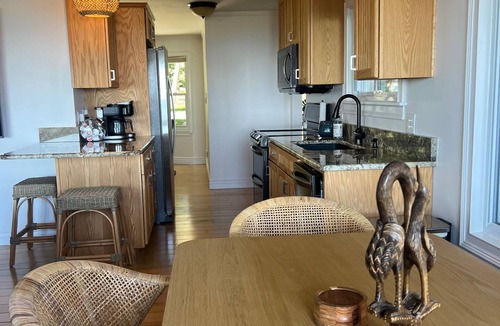 Au Gres House | Lakefront with 80' of private sandy beach on Lake Huron!