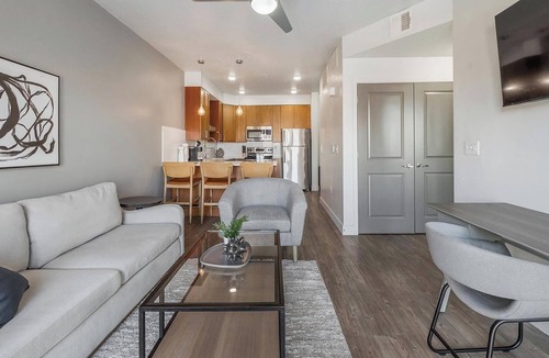 South Salt Lake Apartment | Landing | Modern 1BD, Gym, Courtyard
