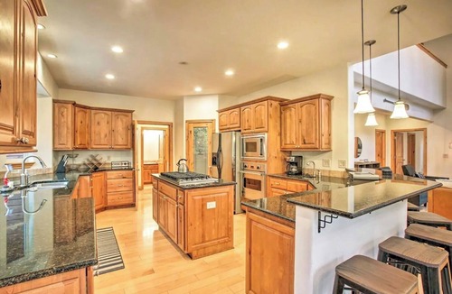 Clarksville House | Large Lake View Home with Theatre and Small Creek