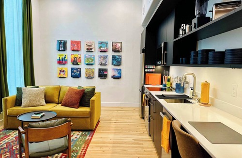 Central City Apartment | Loft 307 The William Vinyl Downtown Vibes