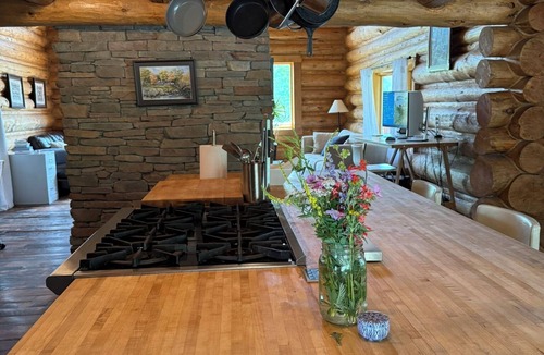 Red Top Meadows House | Log cabin on 5 acres in Wilson Wyoming