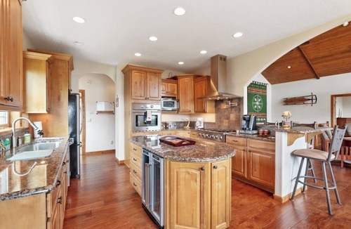 Sandpoint House | Luxurious Lakefront Home with Private Hot Tub, Dock, Beach Deck, Fire Ring