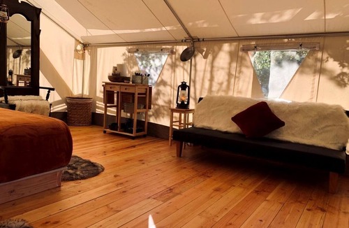 Idleyld Park RV Rental | Luxury Glamping Tent for Oregon Getaway- Woodsman, Idleyld Park, OR