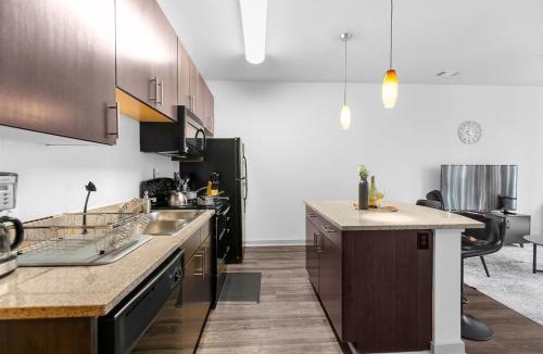 Five Points South Apartment | Luxury King Bed Suite A plus Amenities and Great Location