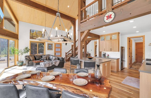 Tamarack Resort House | Modern, forest views, hot tub, room for toys