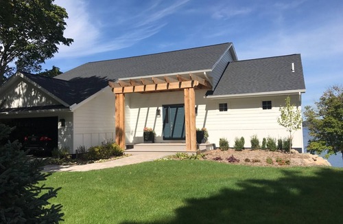 Whitehall House | Modern lakefront 5 bedroom, 4.5 bath home with dock, plunge pool