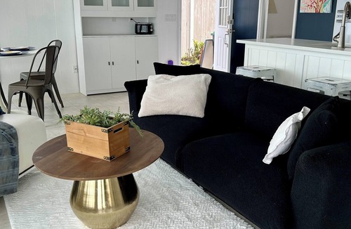 Oak Harbor Cabin | Modern Mid-Century Cabin, on the beach, with views of the San Juan Islands!