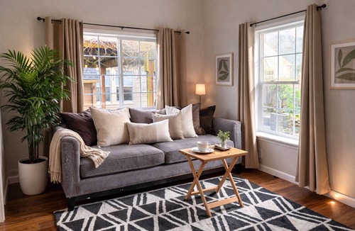 Lincoln Apartment | Modern One-Bedroom Retreat Walkable to Downtown and 10 minutes to waterfront