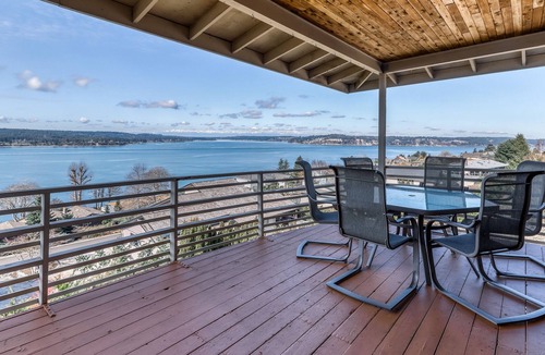 University Place House | Modern, updated home w/ incredible views, two living areas, & a full kitchen
