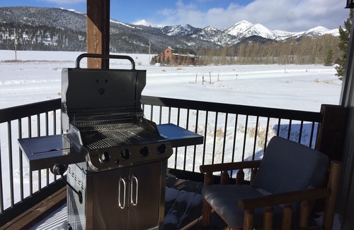 Island Park House | Moose Meadow Lodge - great view! Garage for those snowmobiles and 4x4's!