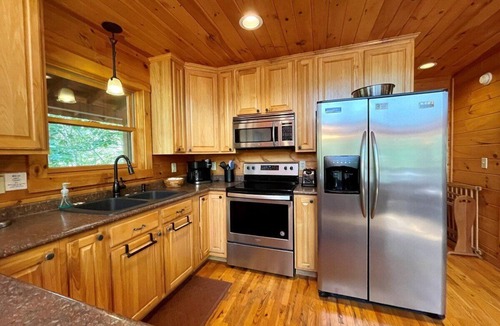 Lansing House | Mountain Lair - Riverfront, Game Room, Dog Friendly, WIFI, Firepit, Fireplace