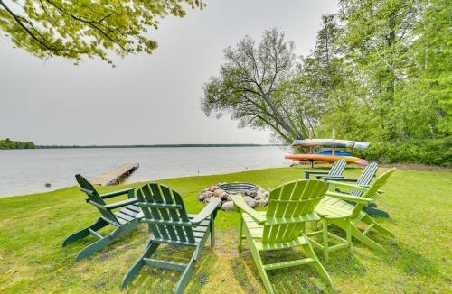 Carp Lake House | Near Snowmobiling! Carp Lake Cottage w/Fire Pit