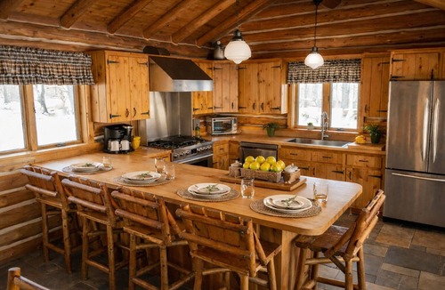 Hessel Cabin | NEW LISTING! WATERFRONT LAKE HURON w/covered dock. Close to Mackinac Island