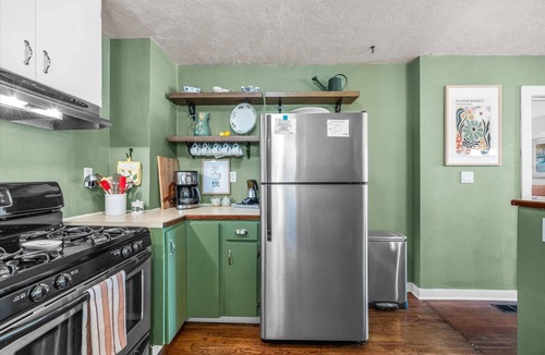 Sunset House | North End Charm: Cozy Fam Friendly Cottage with Fireplace and Dog-Friendly Fenced Yard!