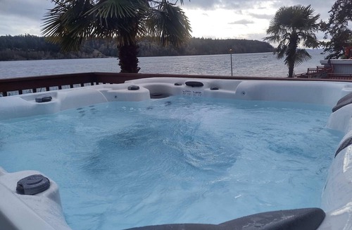Lakebay House | "Ostrich Nest" private island beachfront with HOT TUB and kayaks
