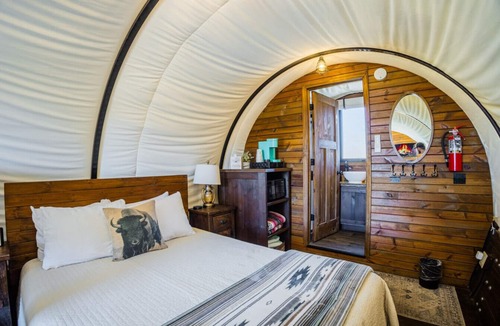 Virgin Cabin | Outdoor Family Fun Wagon w/1 Queen Bed, 2 bunk beds,