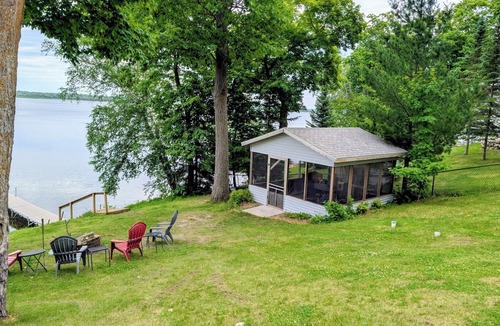 Walker Cabin | Peaceful lake front 3-bedroom cabin with Leech Lake access.