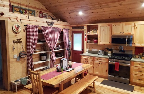 La Pine Cabin | Pinecone Cabin, Couples and Family Retreat, hot tub, pet friendly, private!