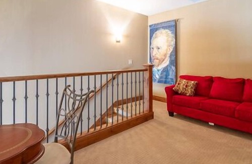 Tamarack Condo | Private Balcony | Stunning Wood Accented Living Room | Walk-in Shower and Deep Soaker Tub