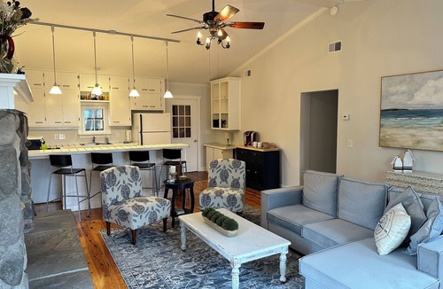 Carp Lake Cottage | Private beachfront cottage, WiFi and AC on Lake Paradise, minutes from Mackinaw