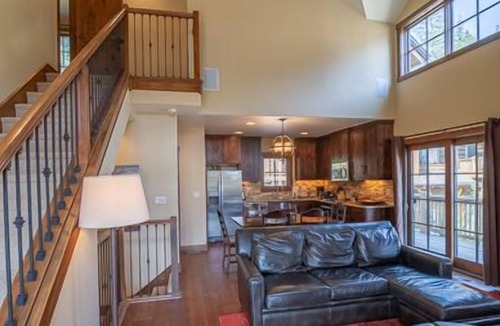 Tamarack Resort House | Private Hot Tub | Cozy Living Room with Stone Fireplace | Modern Granite Kitchen