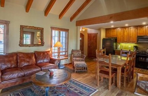 Tamarack Cottage | Private Hot Tub & Patio | Vaulted Wood Ceilings & Decor | POMA Ski Lift Access