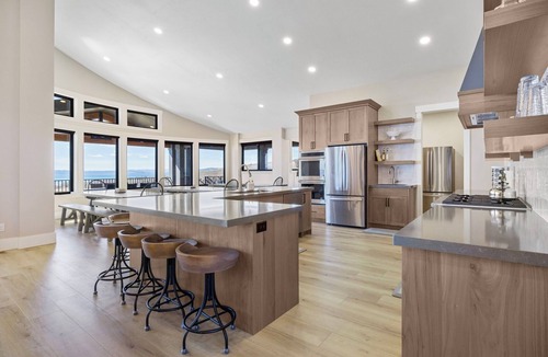 Fish Haven House | Private pool, hot tub, indoor basketball court, massive indoor slide, and VIEWS!