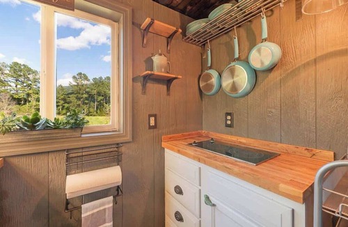 Wildwood House | Redbud Tiny Home with a Hot Tub and Mountain Views