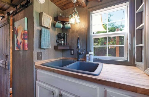 Wildwood House | Redbud Tiny Home with a Hot Tub and Mountain Views