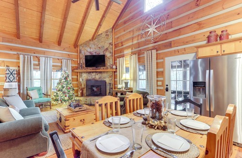 Dial Cottage | Ridgetop Cabin in Blue Ridge! Wraparound Porch!