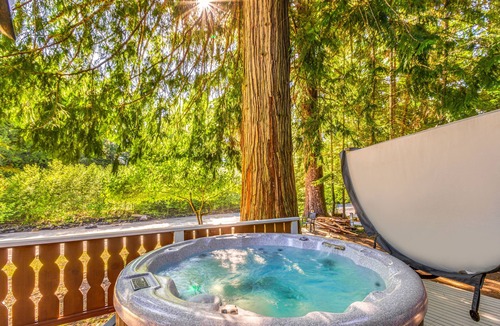 Greenwater Cottage | Riverside cabin near Mount Rainier with hot tub!